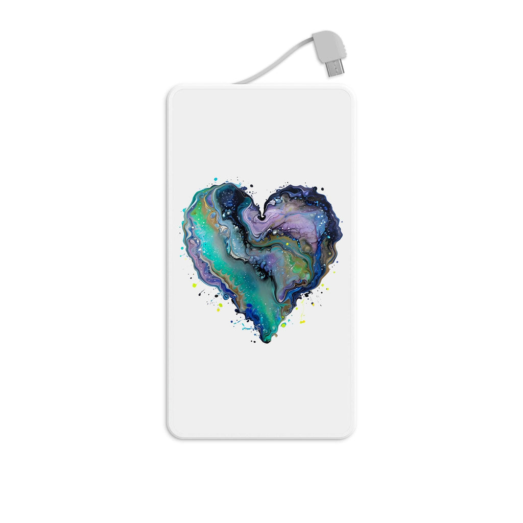 Fluid Art Heart (1) - Power Bank