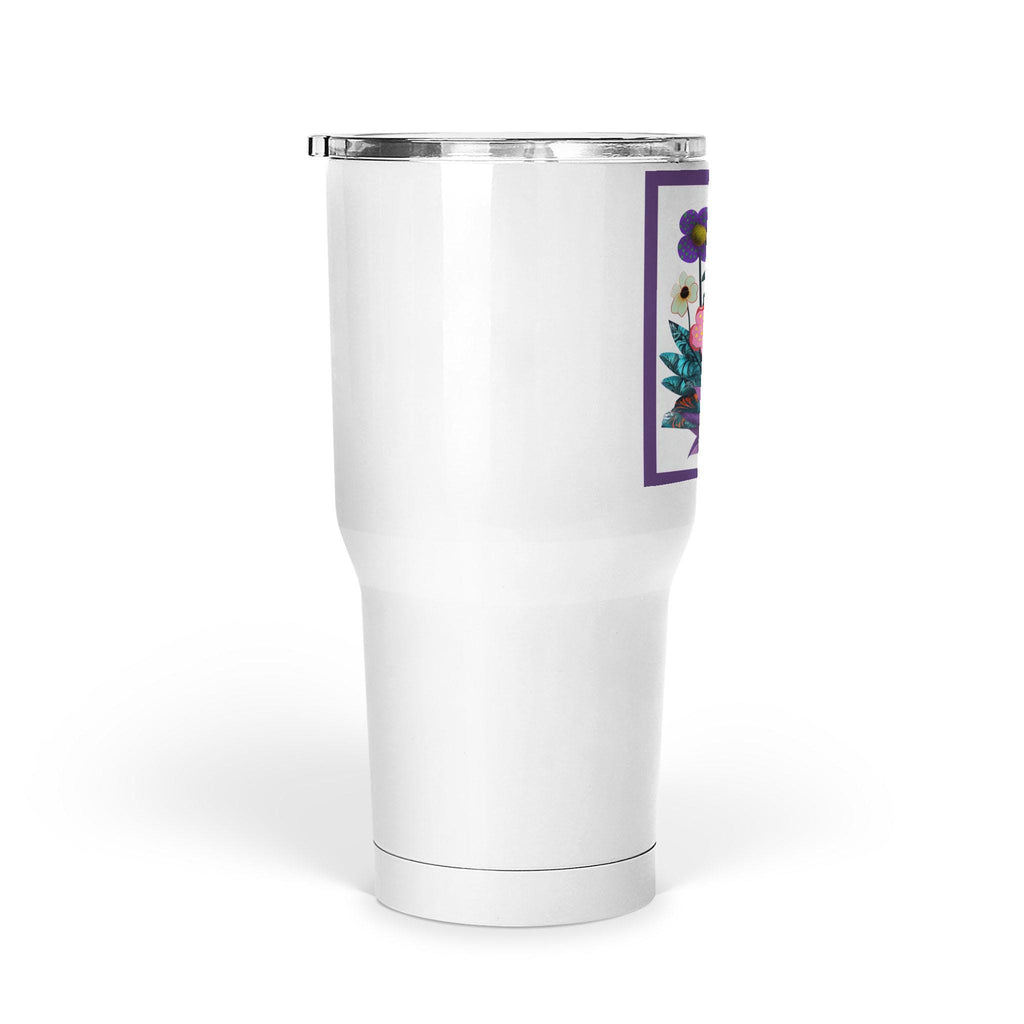 Abstract Purple Garden - Large Tumbler
