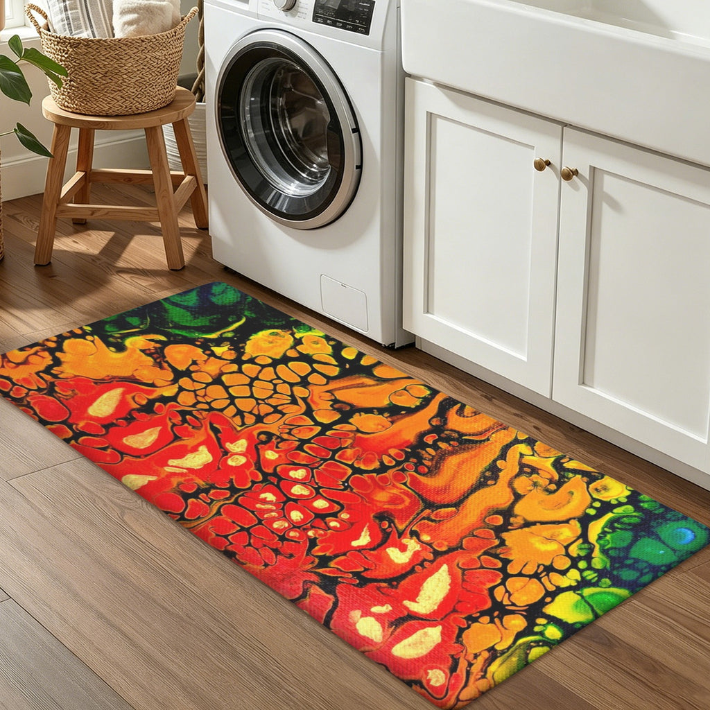 Fire PVC Anti-Fatigue Kitchen Mat 48x24inch