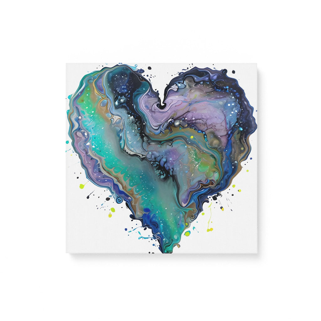 Fluid Art Heart (1) - Matte Canvas (0.75")