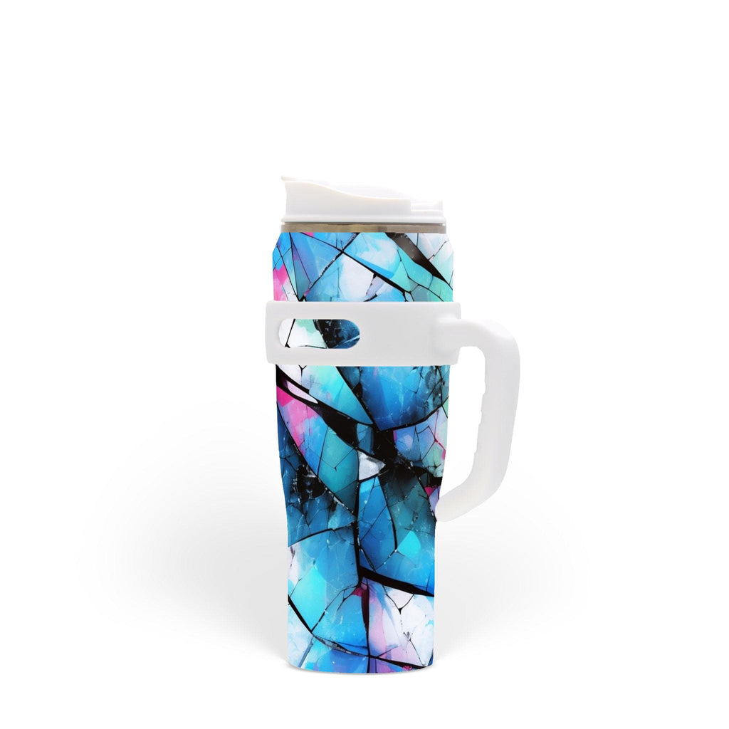 Mystical Mosaic - 40oz Stainless Steel Tumbler with Handle