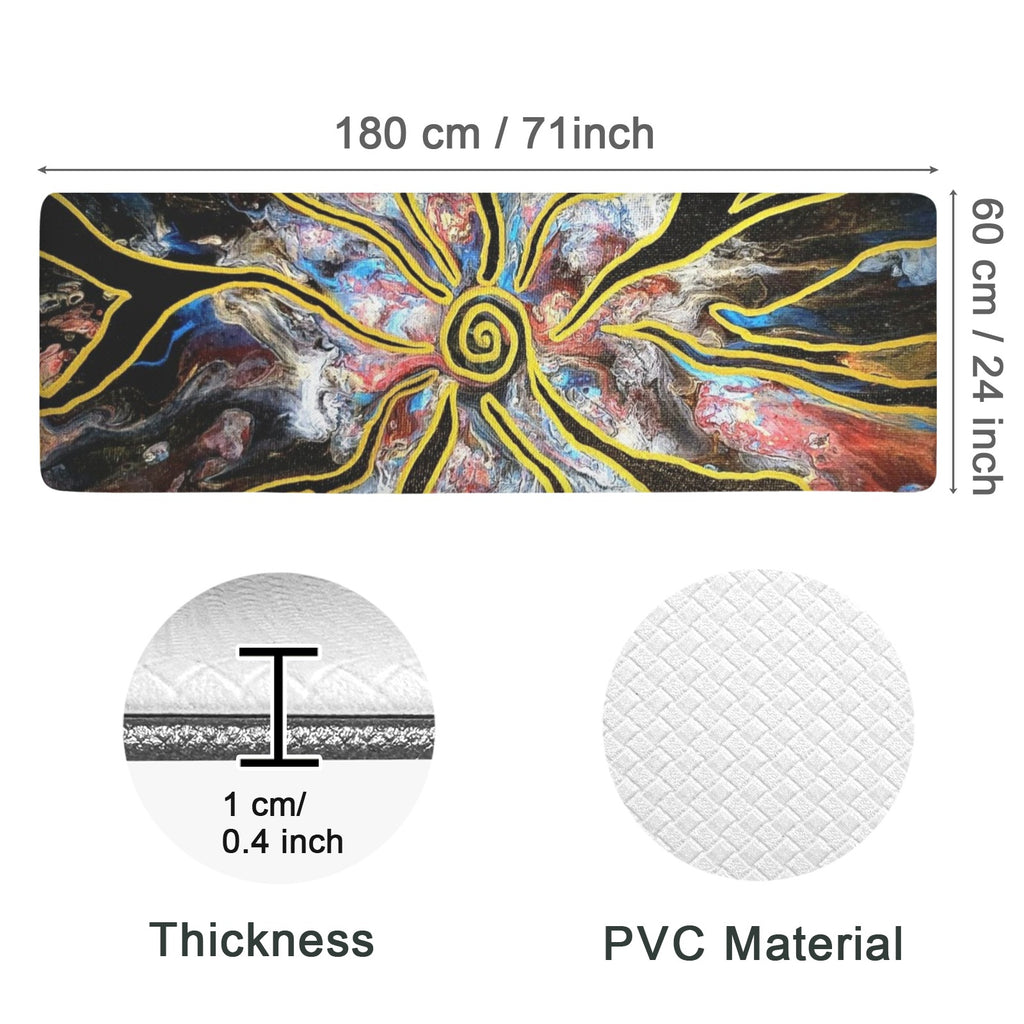 Pieces of Me PVC Anti-Fatigue Kitchen Mat 71x24inch
