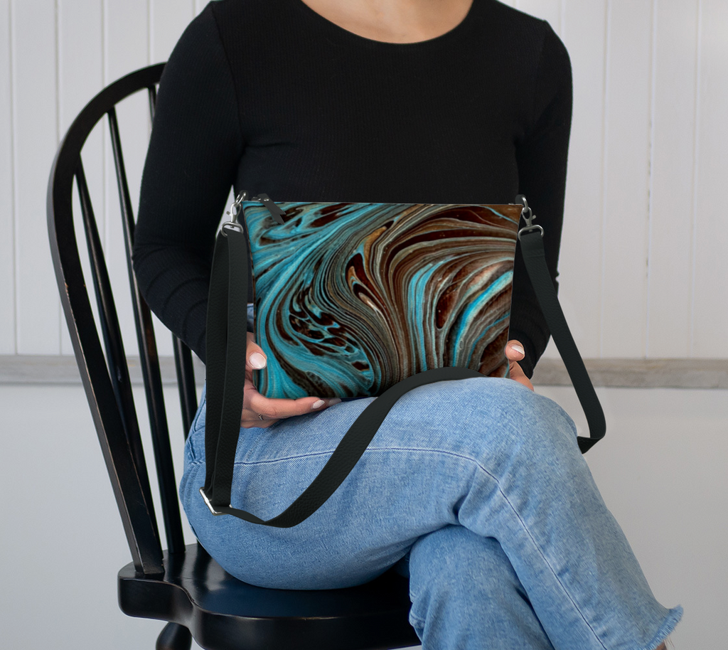 Losing My Marbles- Vegan Leather Crossbody Purse