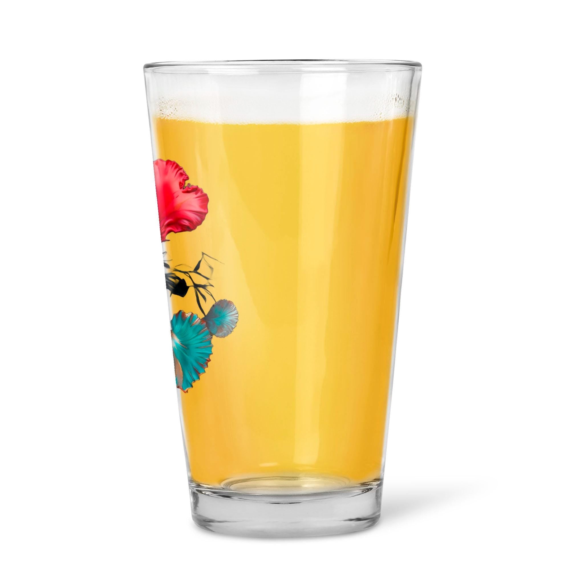 Hearts Grow Fonder - 16oz Pint Beer Glass