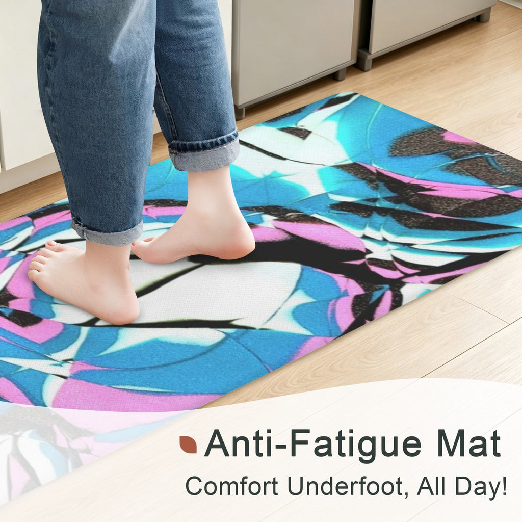 Glow Party PVC Anti-Fatigue Kitchen Mat 71x24inch