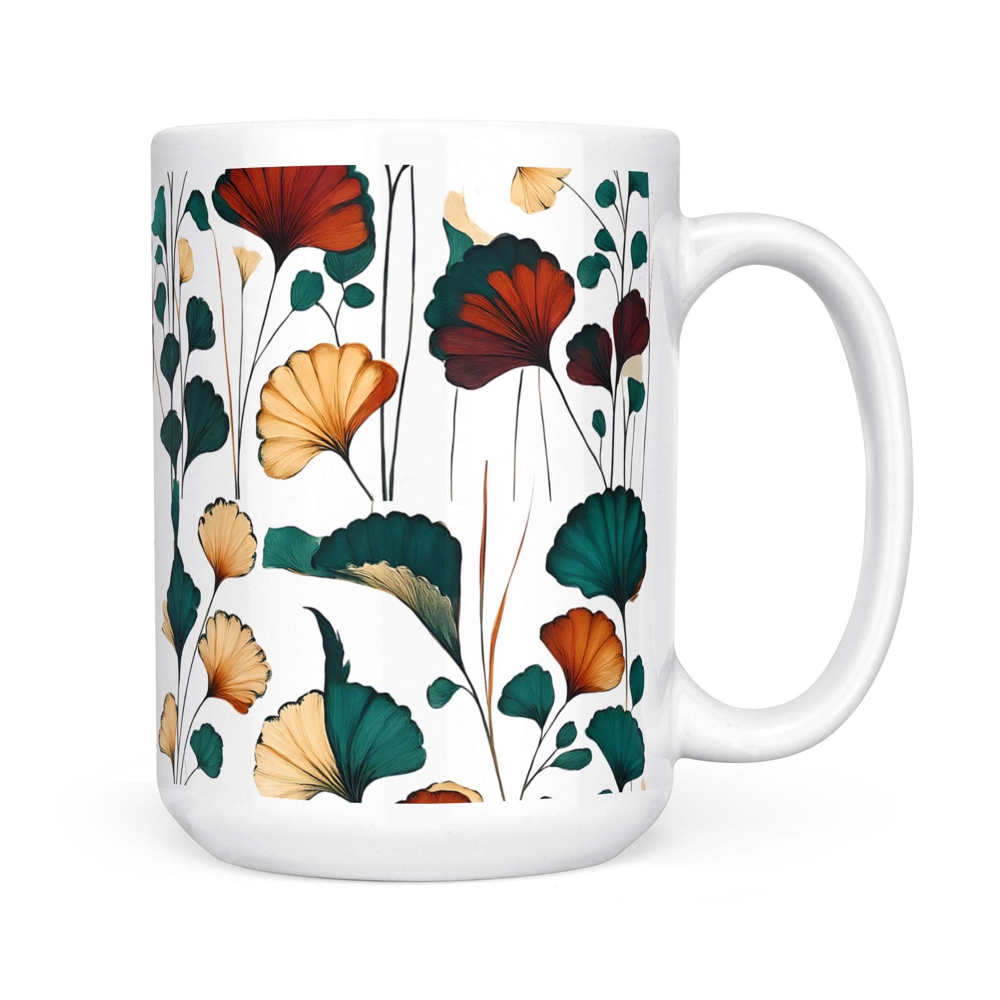 Happy Valley Pattern - White Mug