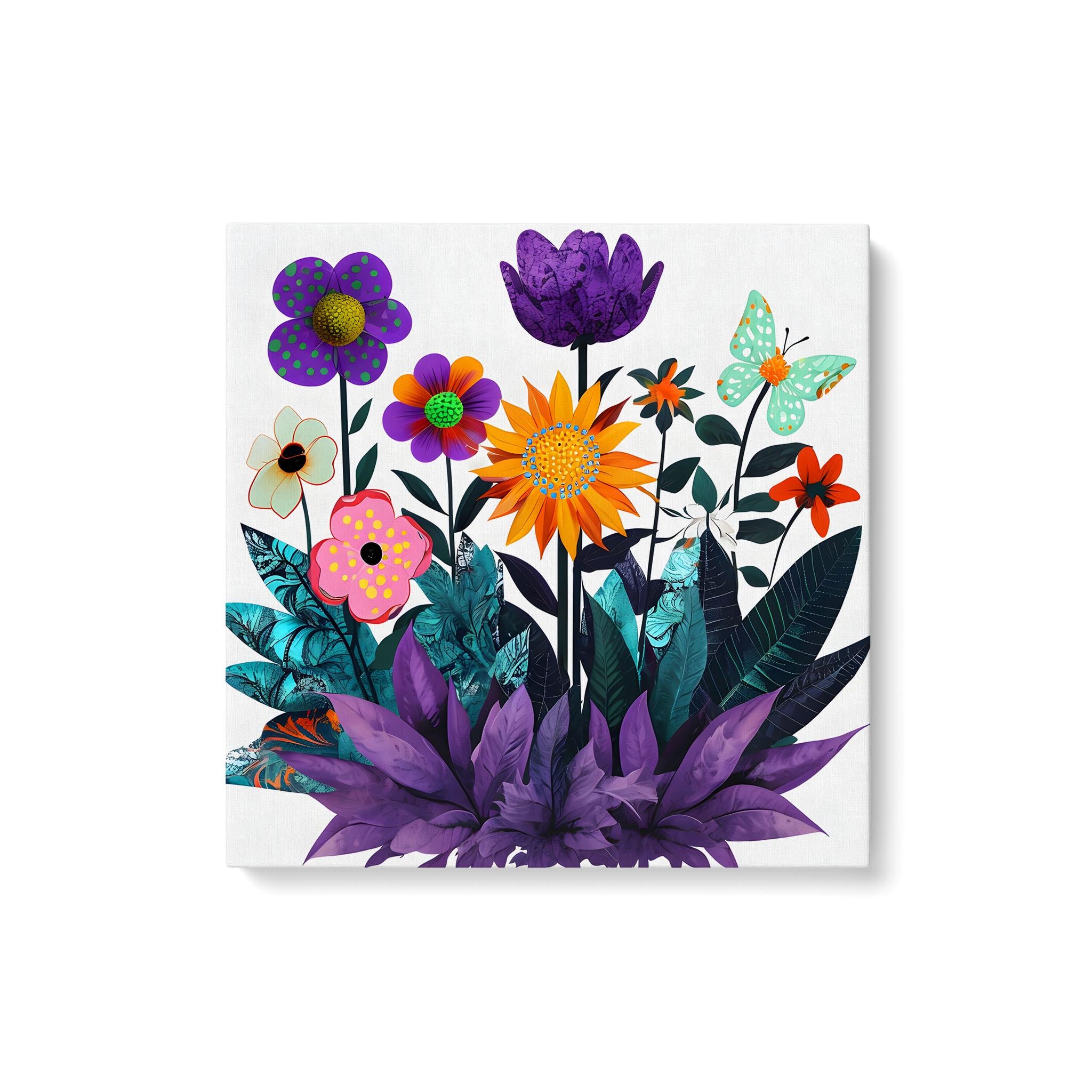 Abstract Purple Garden - Standard Matte Canvas (1.25")
