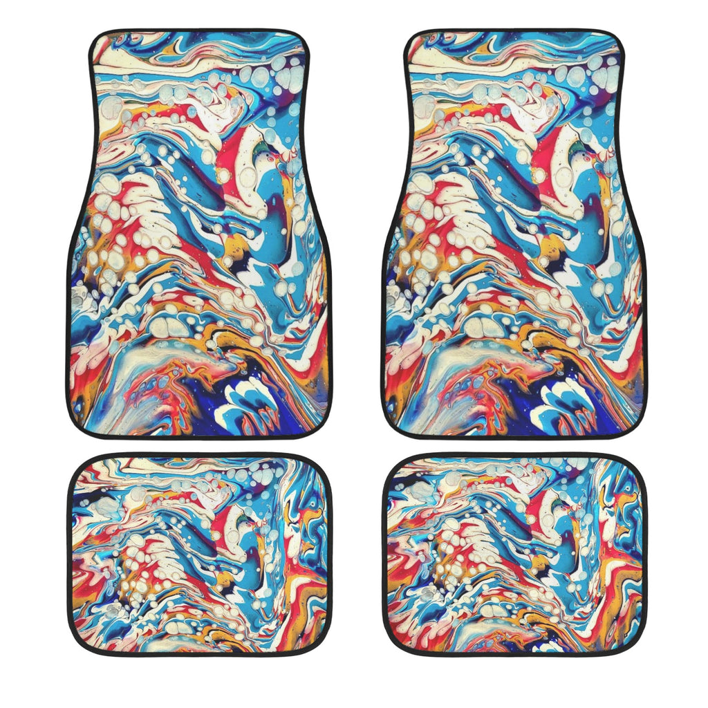 Color Me Happy 4-Piece Car Floor Mats