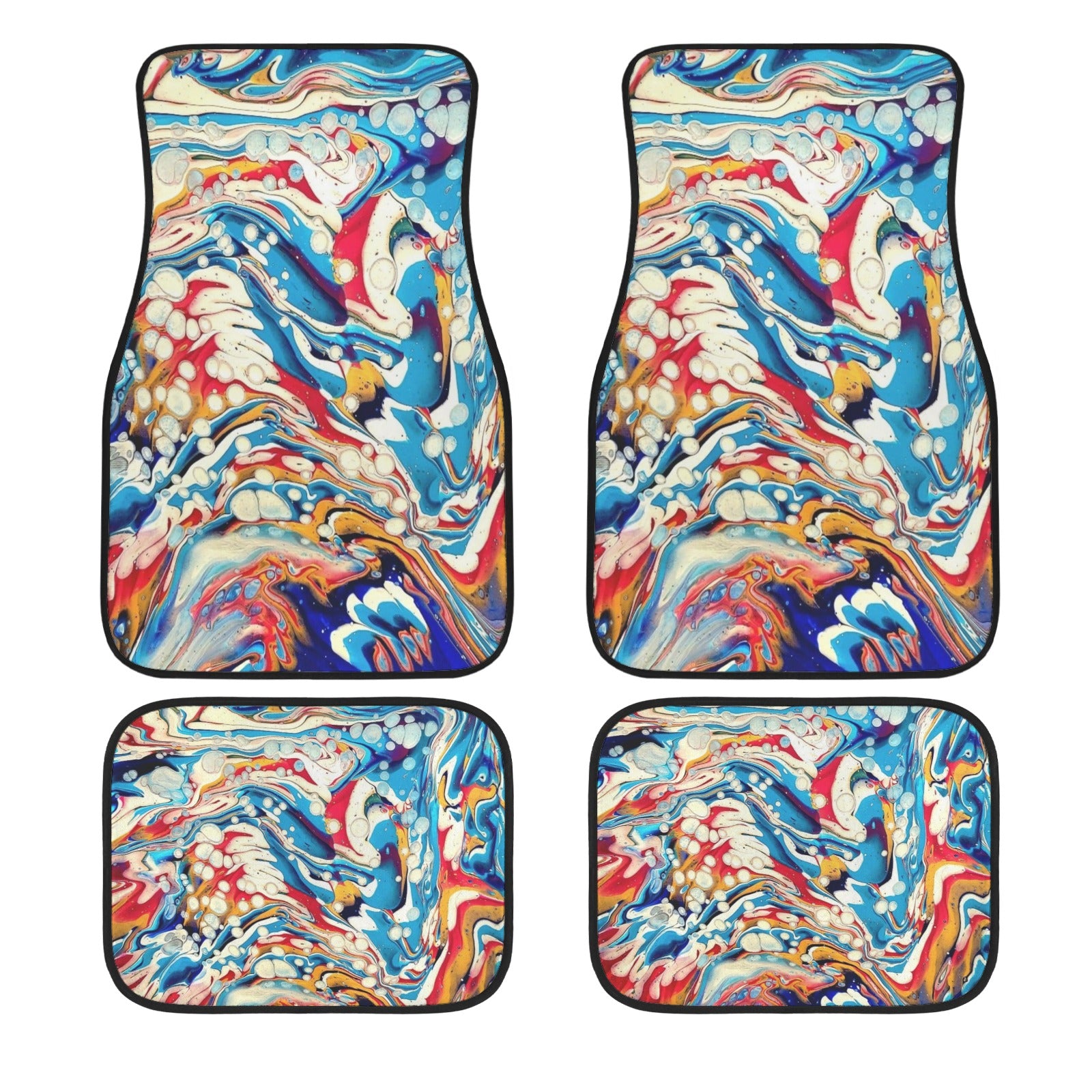 Color Me Happy 4-Piece Car Floor Mats