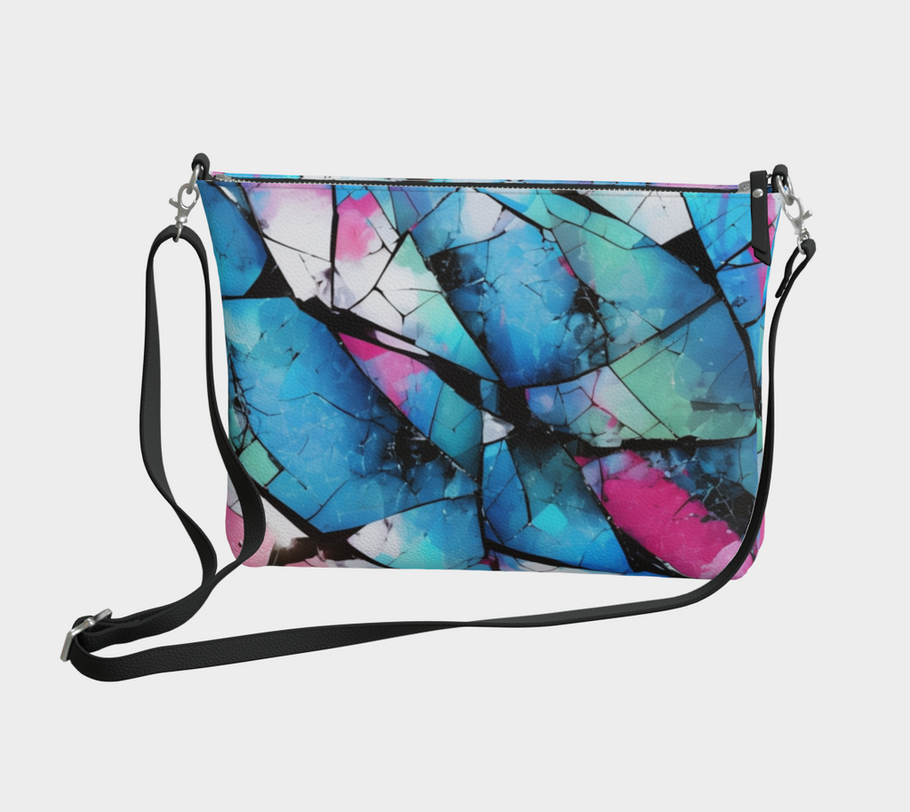 Mystical Mosaic - Vegan Leather Crossbody Purse