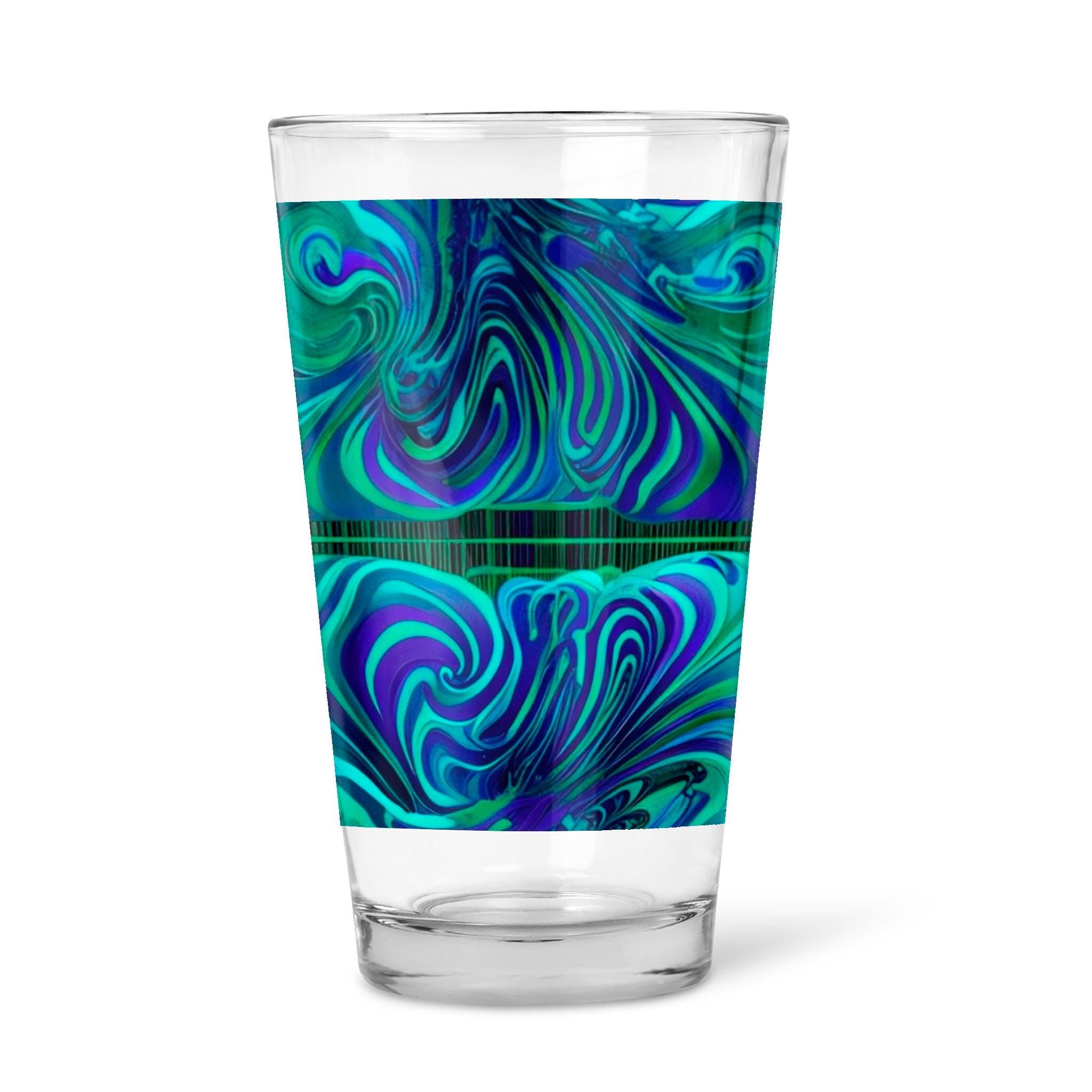 Dreamy Spirals - 16oz Pint Beer Glass