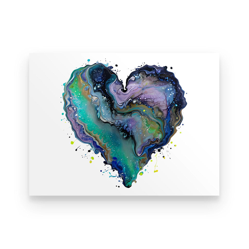 Fluid Art Heart (1) - Standard Poster