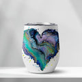 Fluid Art Heart - Edge-to-Edge Wine Tumbler