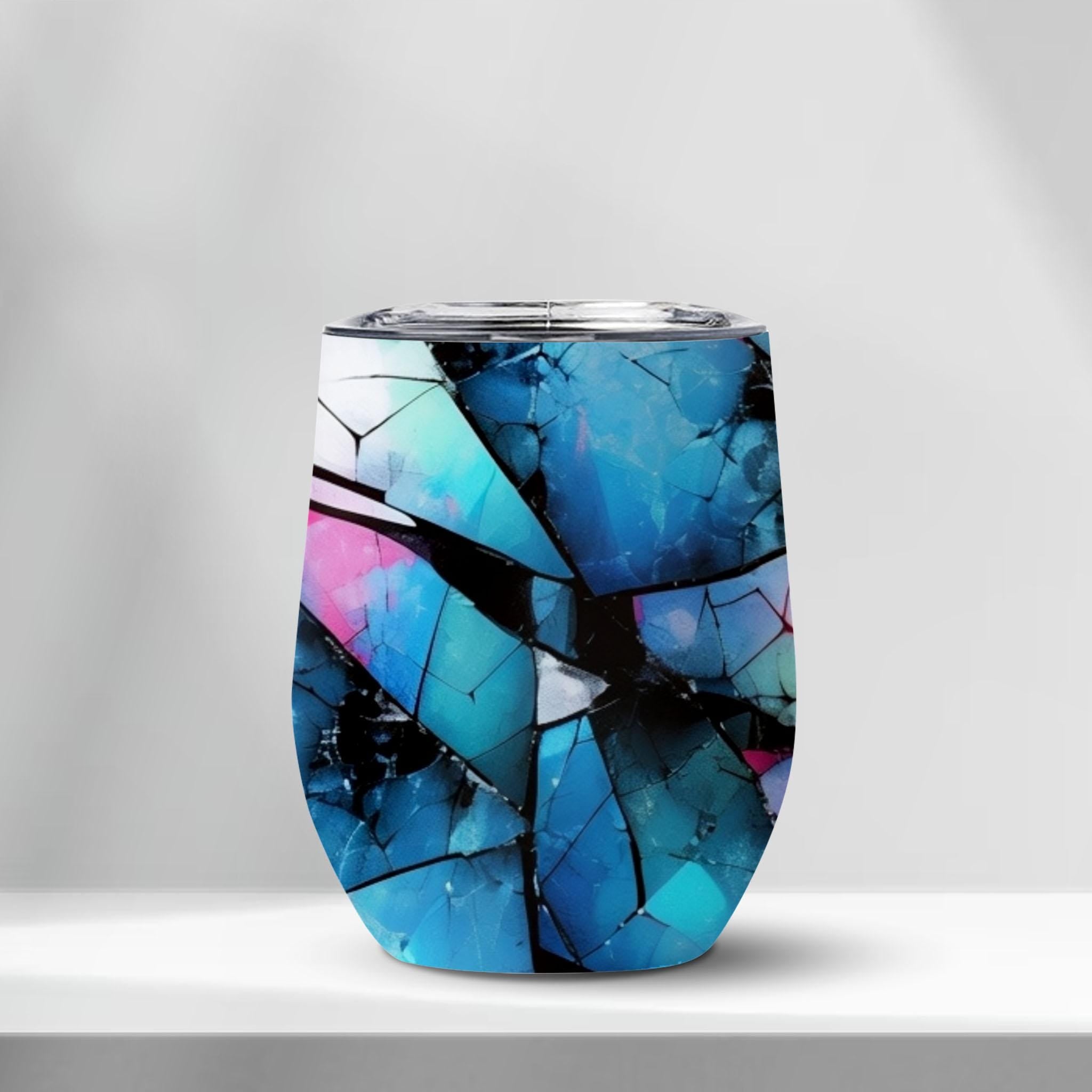 Mystical Mosaic - Edge-to-Edge Wine Tumbler