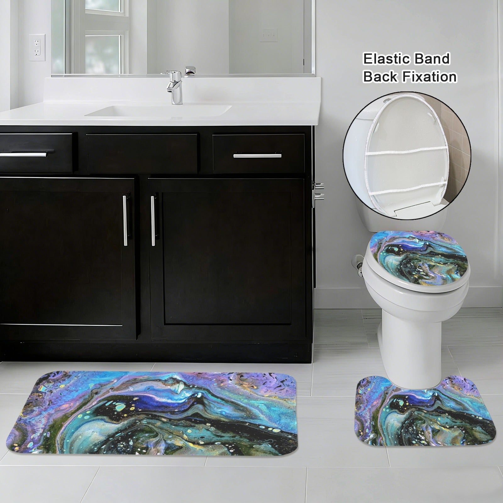 The Face 3-Piece Bathroom Rug Set
