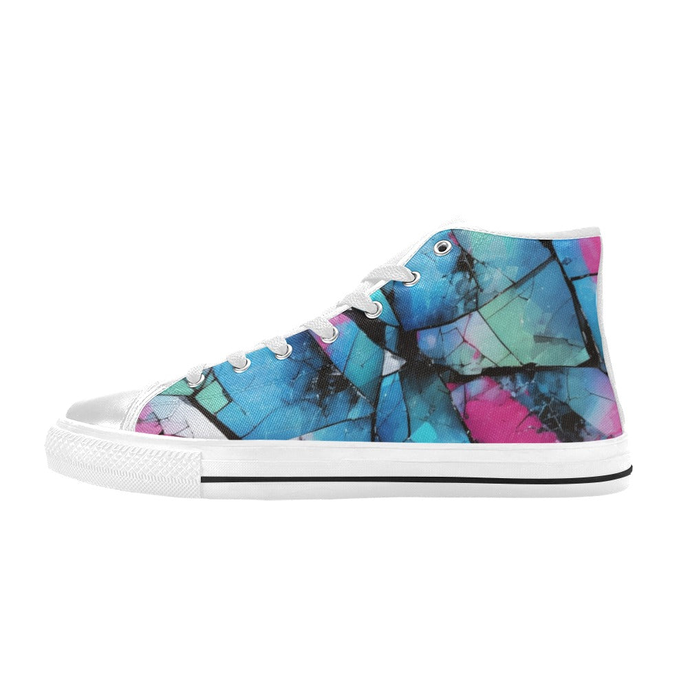 Mystical Mosaic - Men's Classic High Top Canvas Shoes