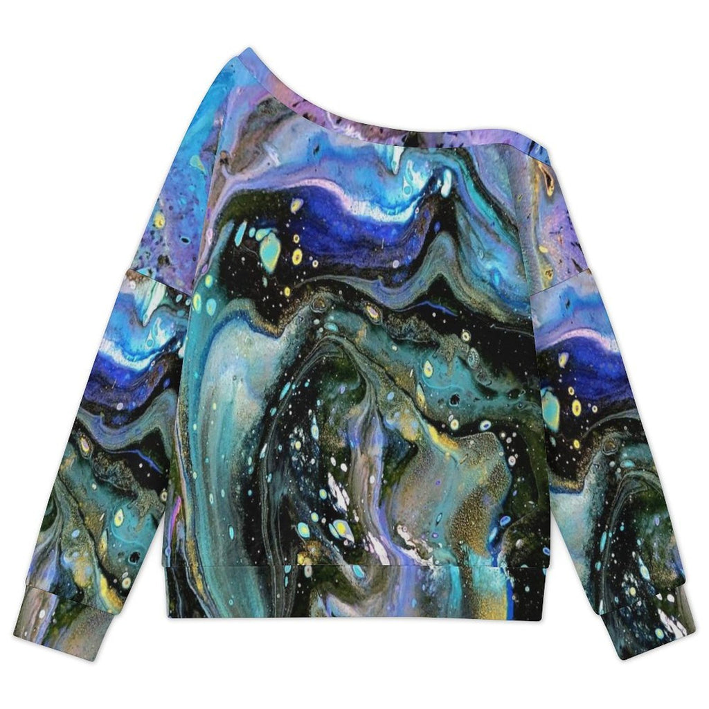 The Face Women's Off-shoulder Long Sleeve Sweatshirt