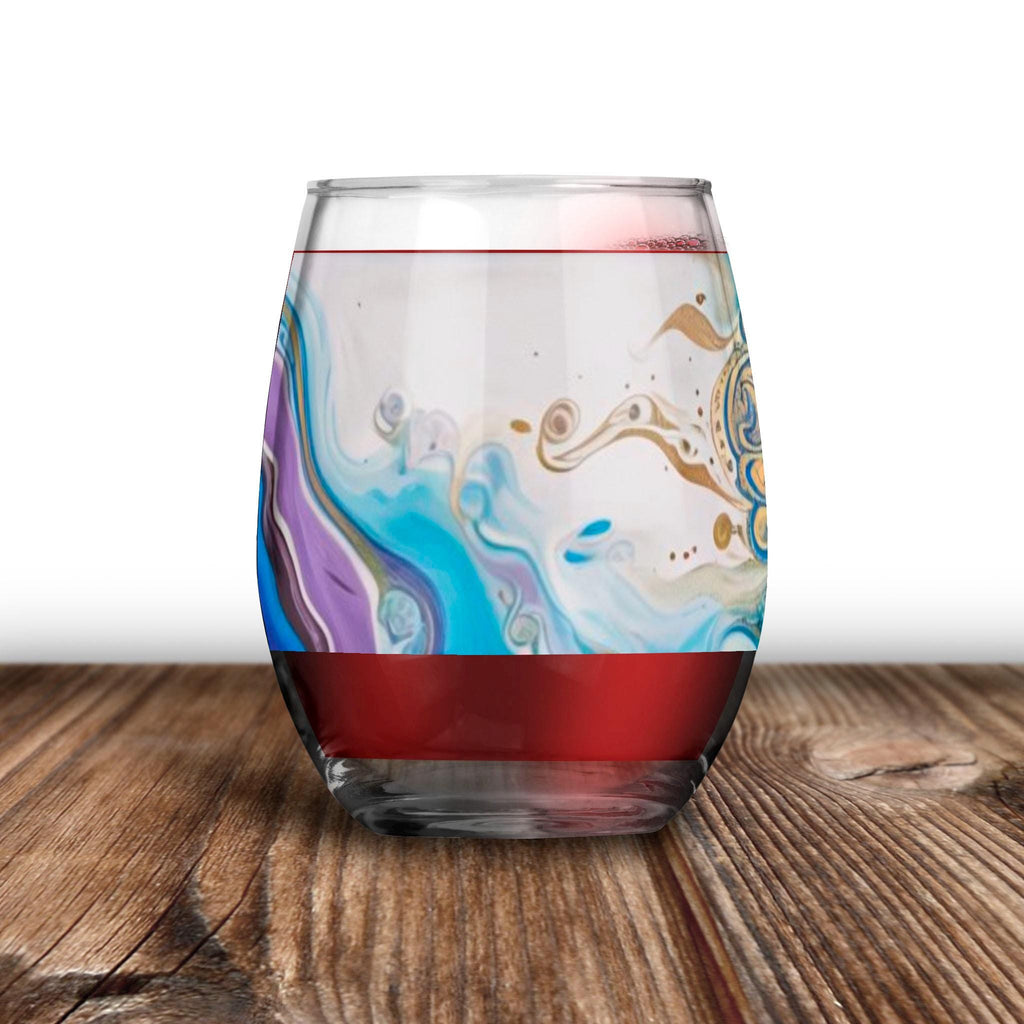 Mandala Sun - Wine Glass