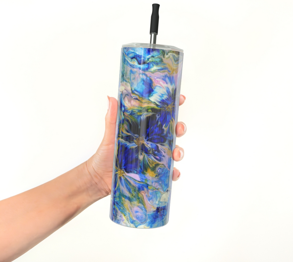 Royal Blue Garden - Stainless Steel Tumbler