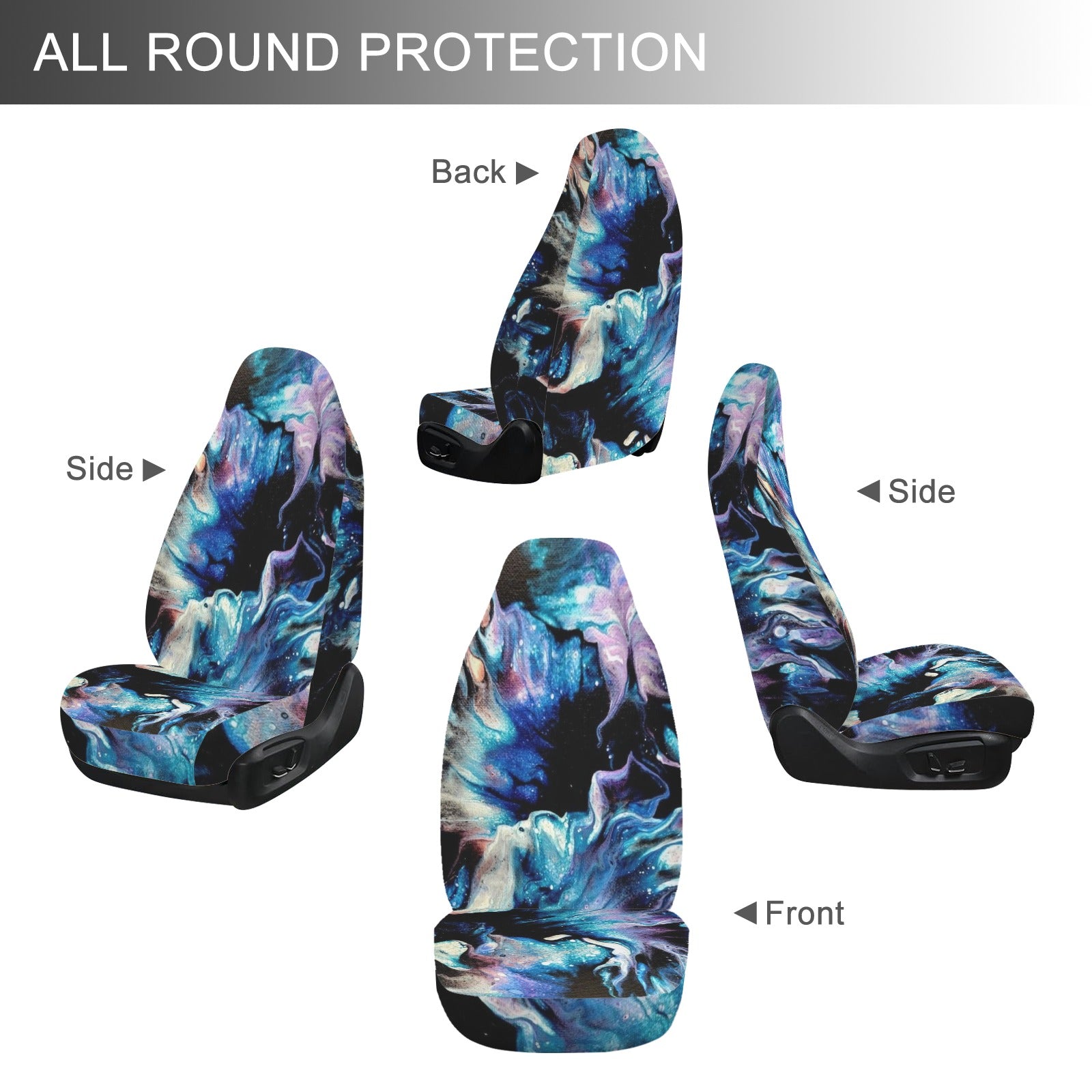 Teal Delight Car Seat Covers (Set of 2)