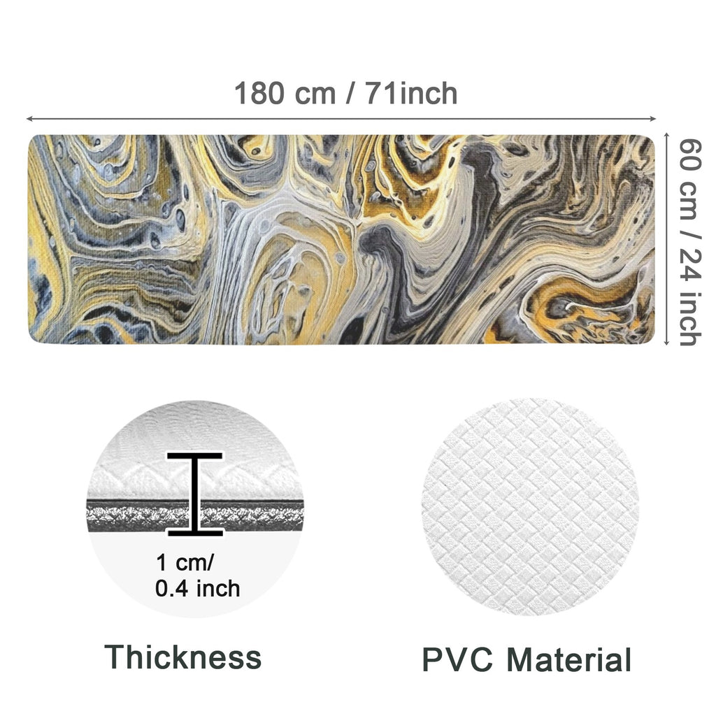 Metallurgy PVC Anti-Fatigue Kitchen Mat 71x24inch