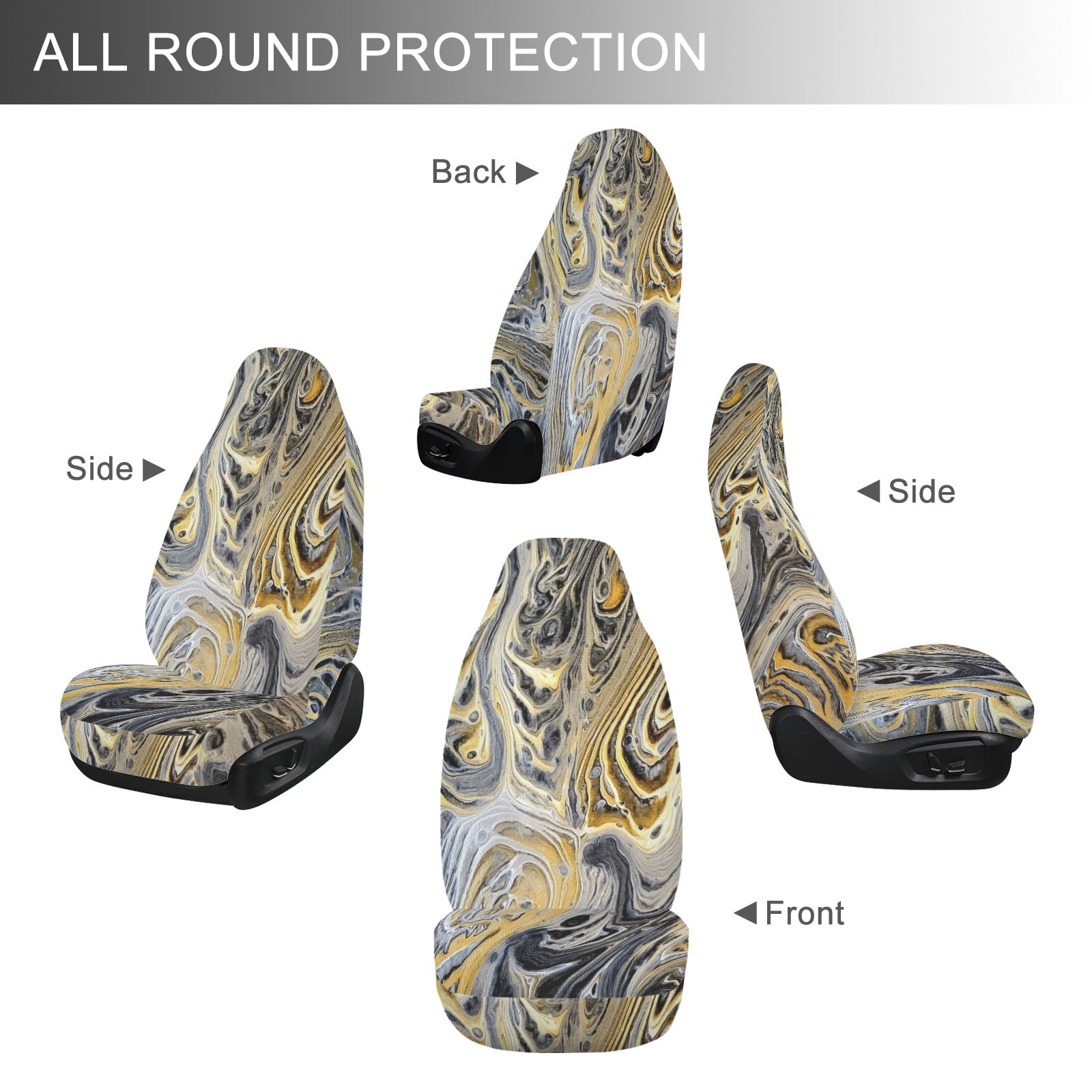 Metallurgy Car Seat Covers (Set of 2)