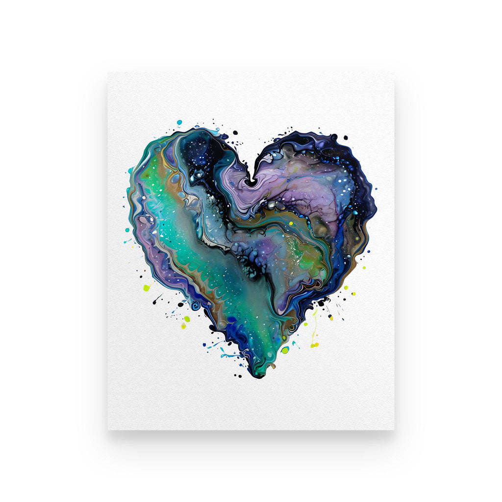 Fluid Art Heart (1) - Rolled Fine Art Print
