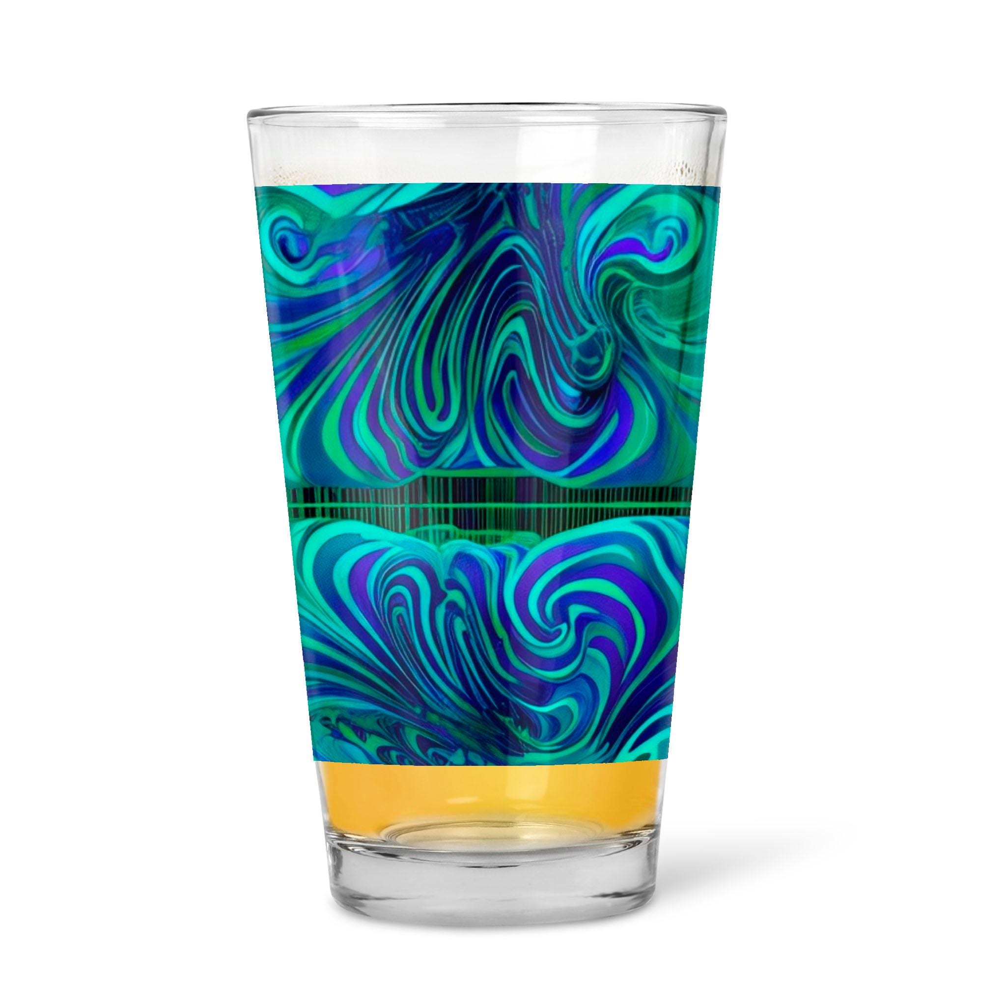 Dreamy Spirals - 16oz Pint Beer Glass