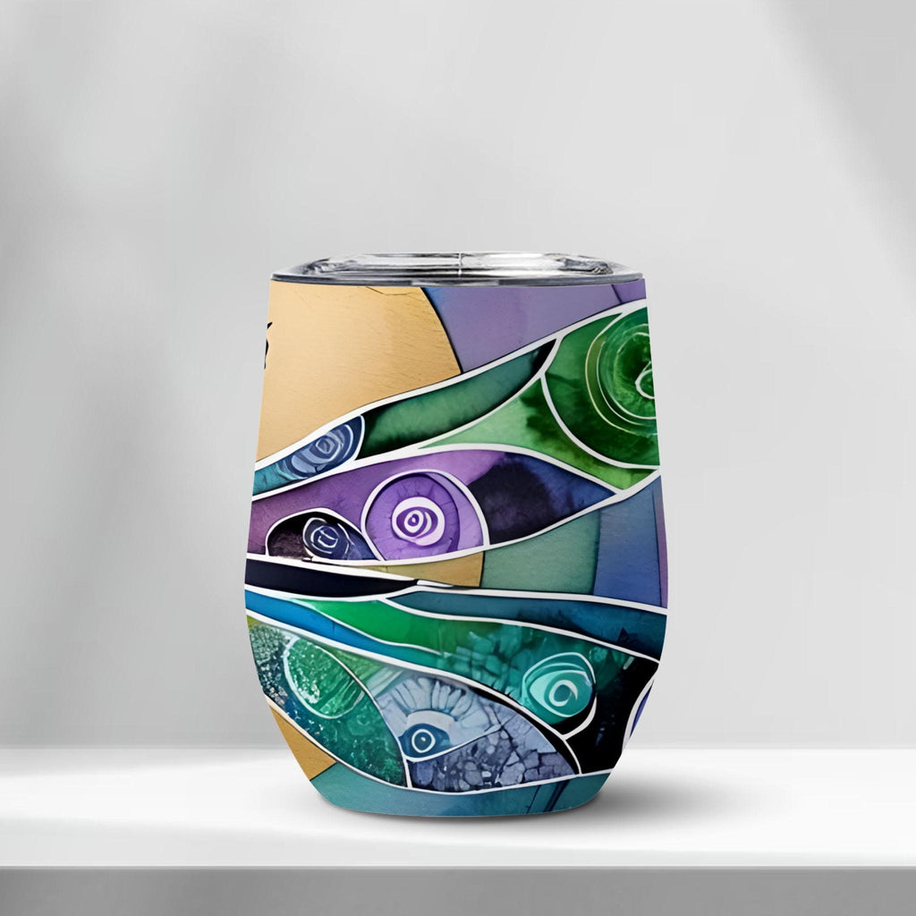 Dragonfly Sun - Edge-to-Edge Wine Tumbler