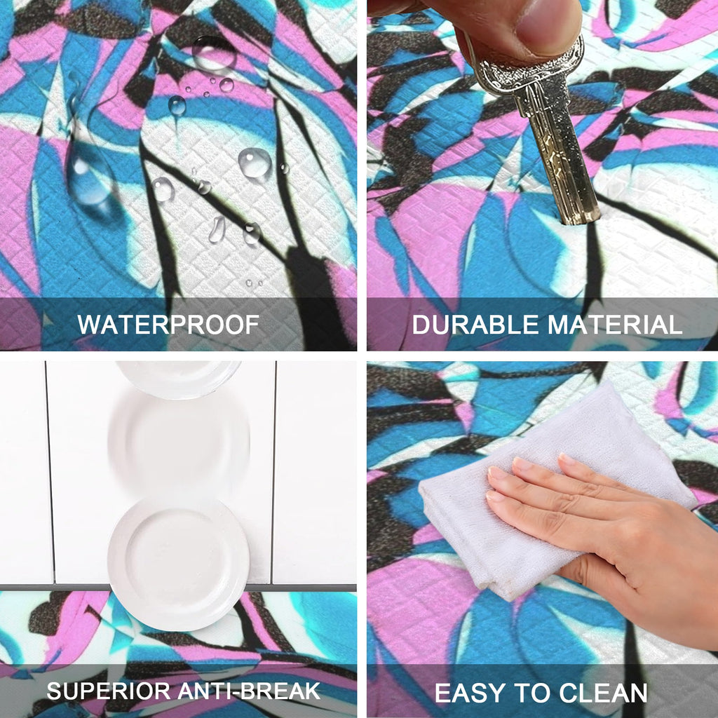 Glow Party PVC Anti-Fatigue Kitchen Mat 48x24inch