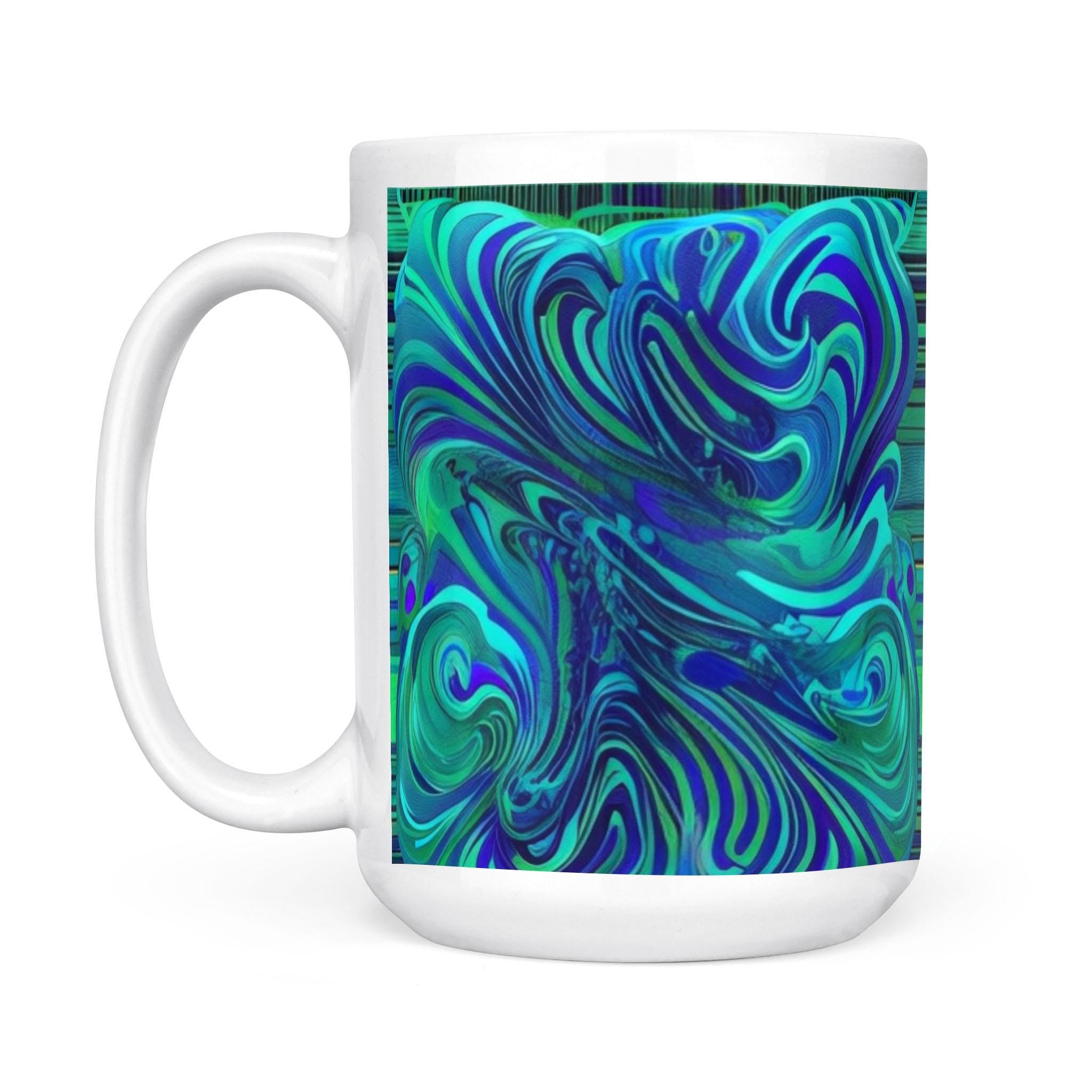 Dreamy Spirals - White Mug