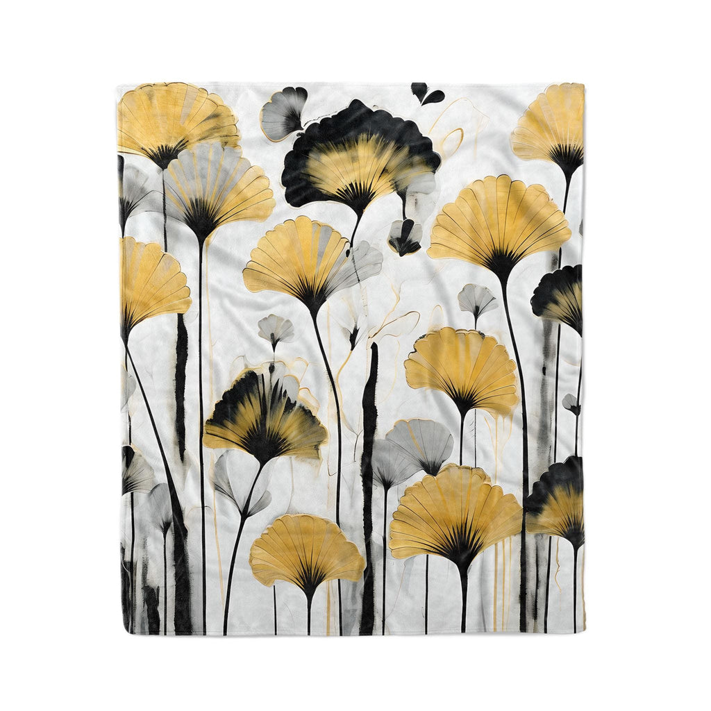 Golden Ginkgo - Fleece Blanket