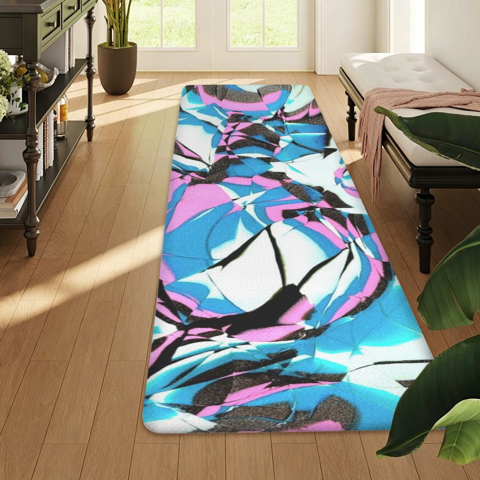 Glow Party PVC Anti-Fatigue Kitchen Mat 71x24inch