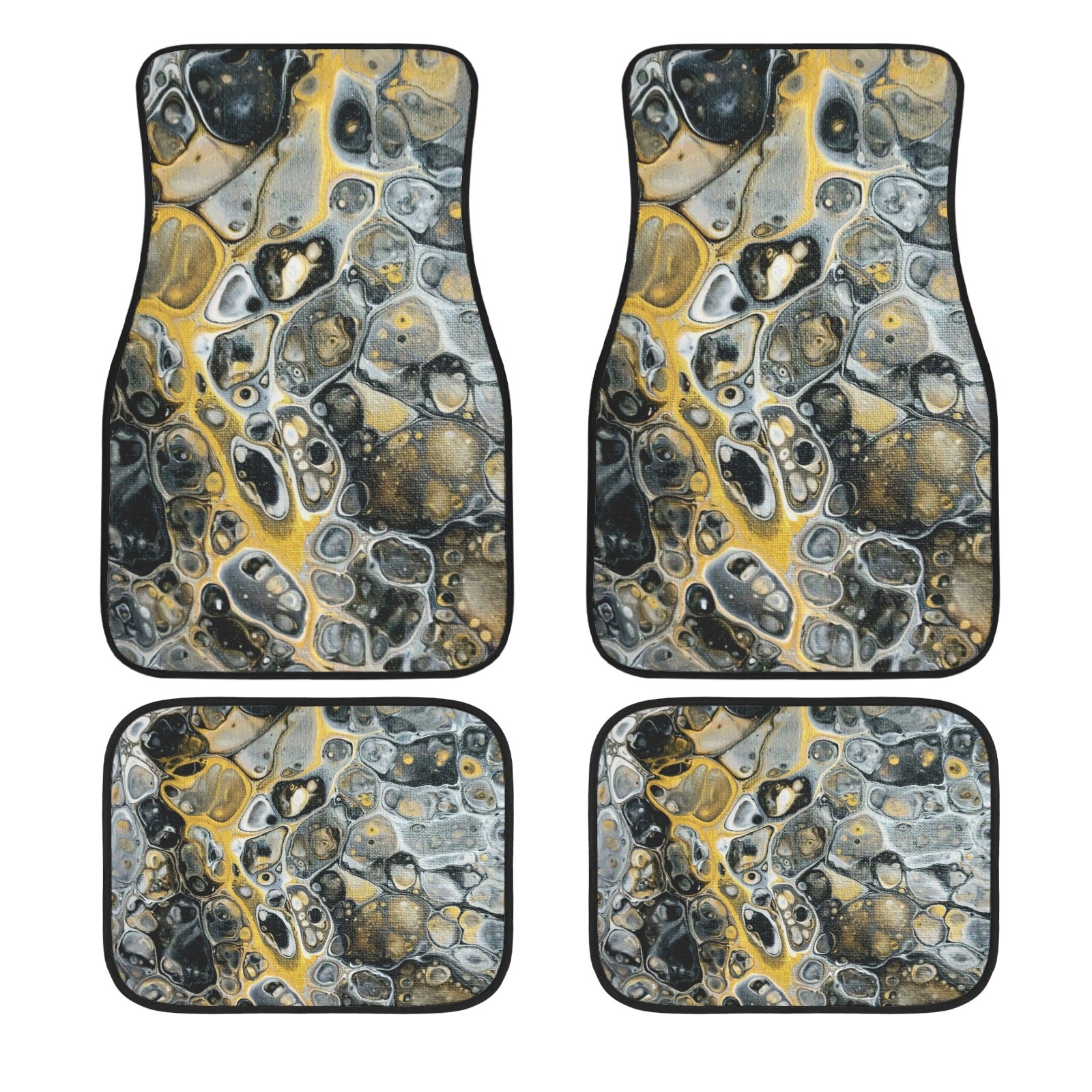 Stone Art 4-Piece Car Floor Mats
