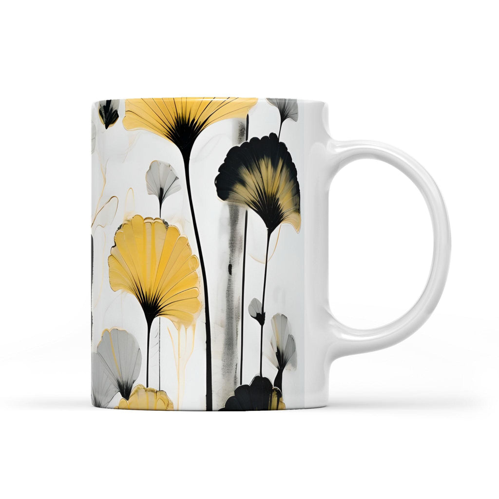 Golden Ginkgo - White Edge-to-Edge Mug (New)