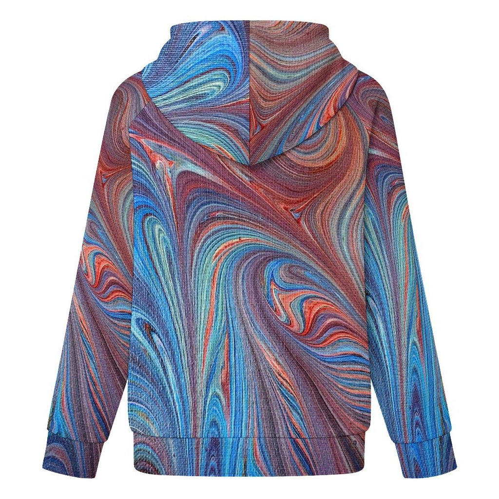 Superhero - Women's Full-zip Hoodie with Drawstring