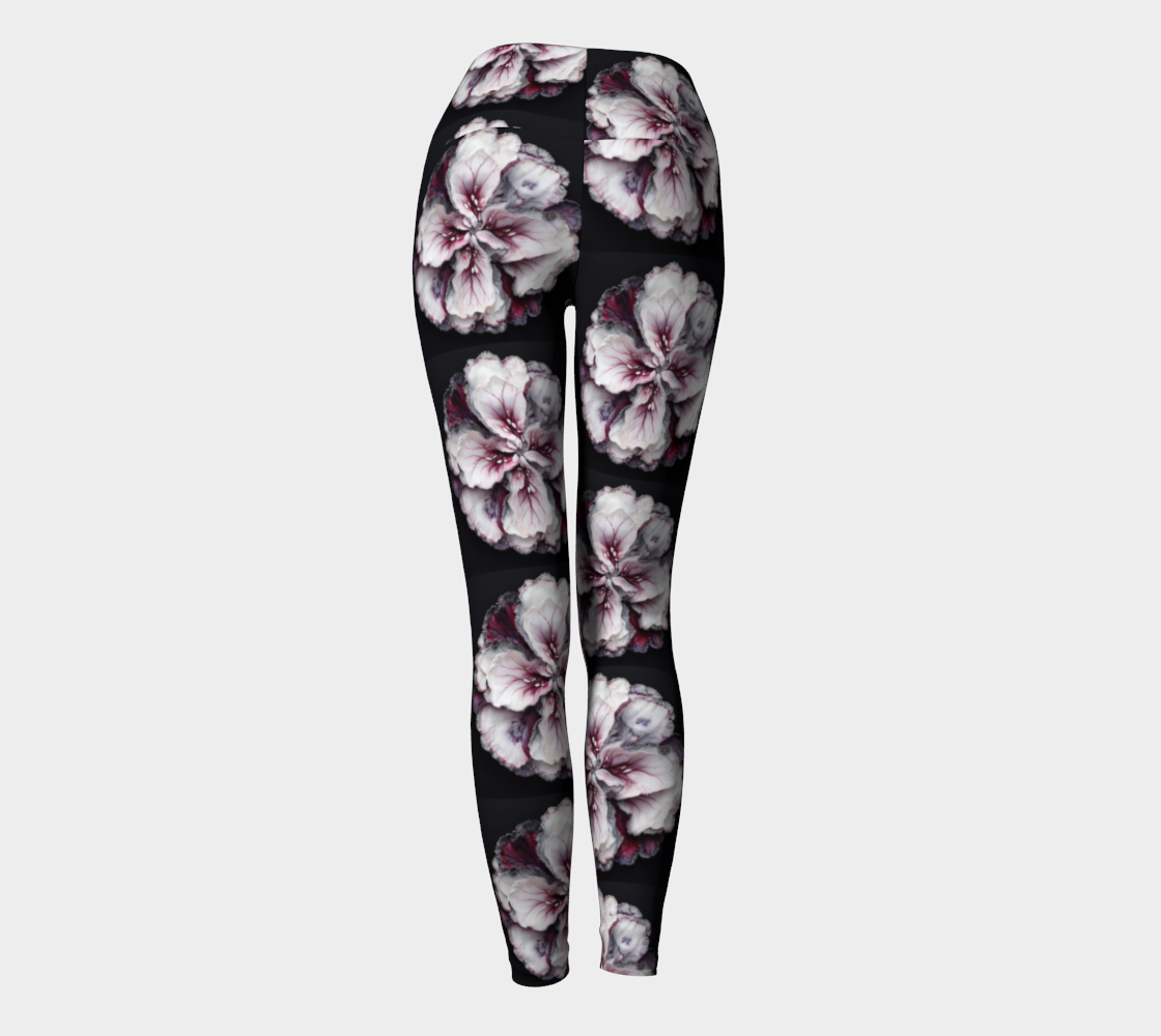 Floral Black - Yoga Leggings