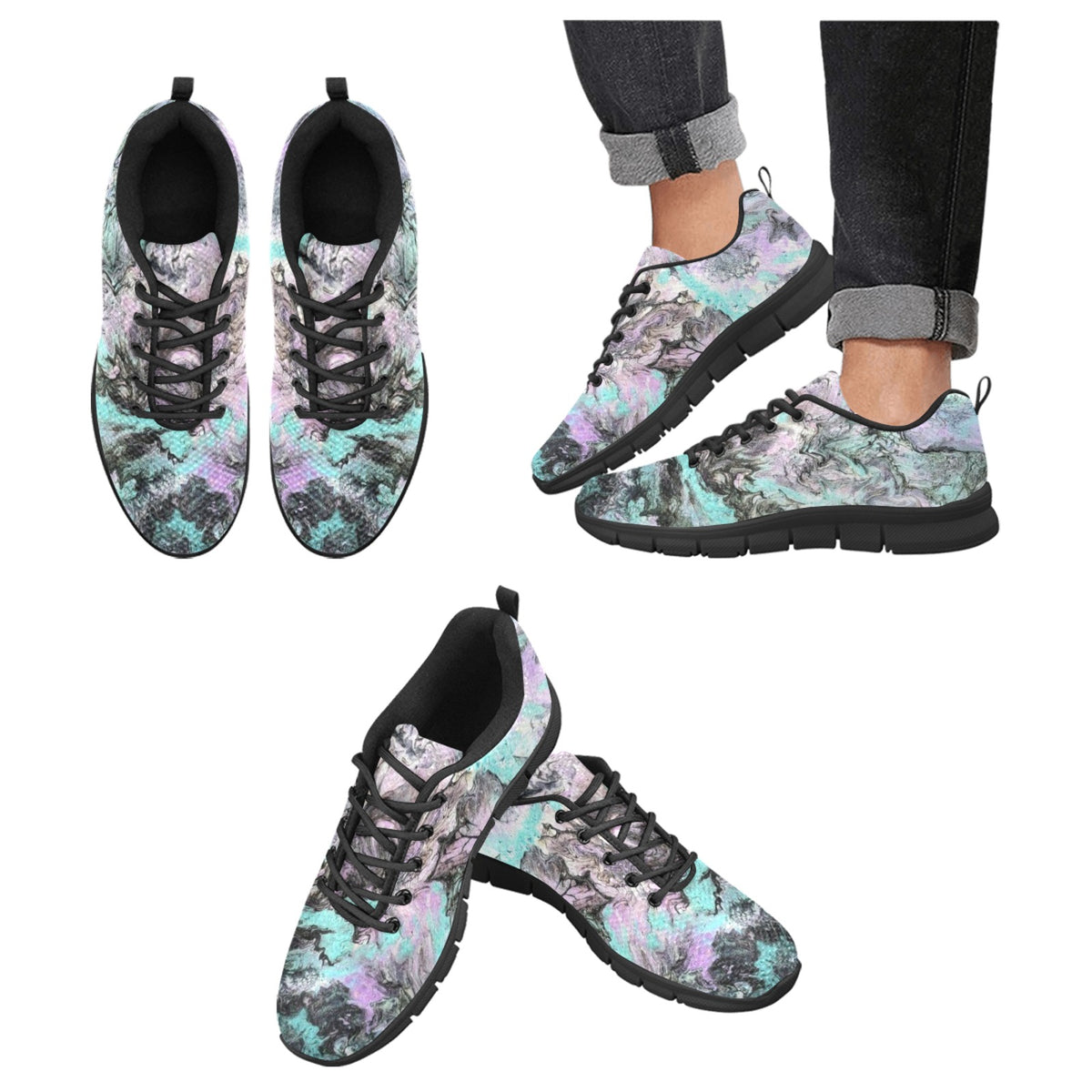 Turquoise Splash - Women's Breathable Running Shoes