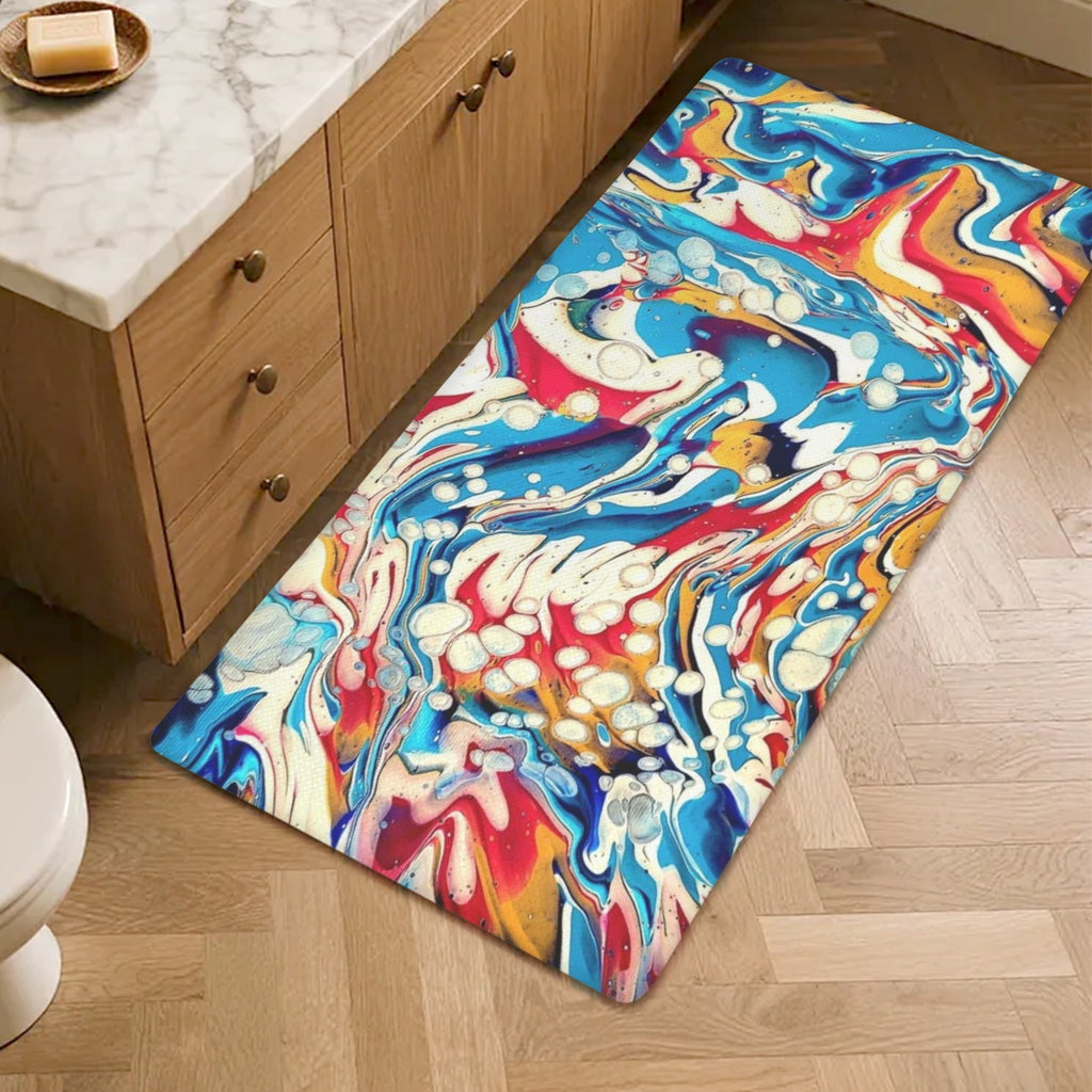 Color Me Happy PVC Anti-Fatigue Kitchen Mat 48x24inch