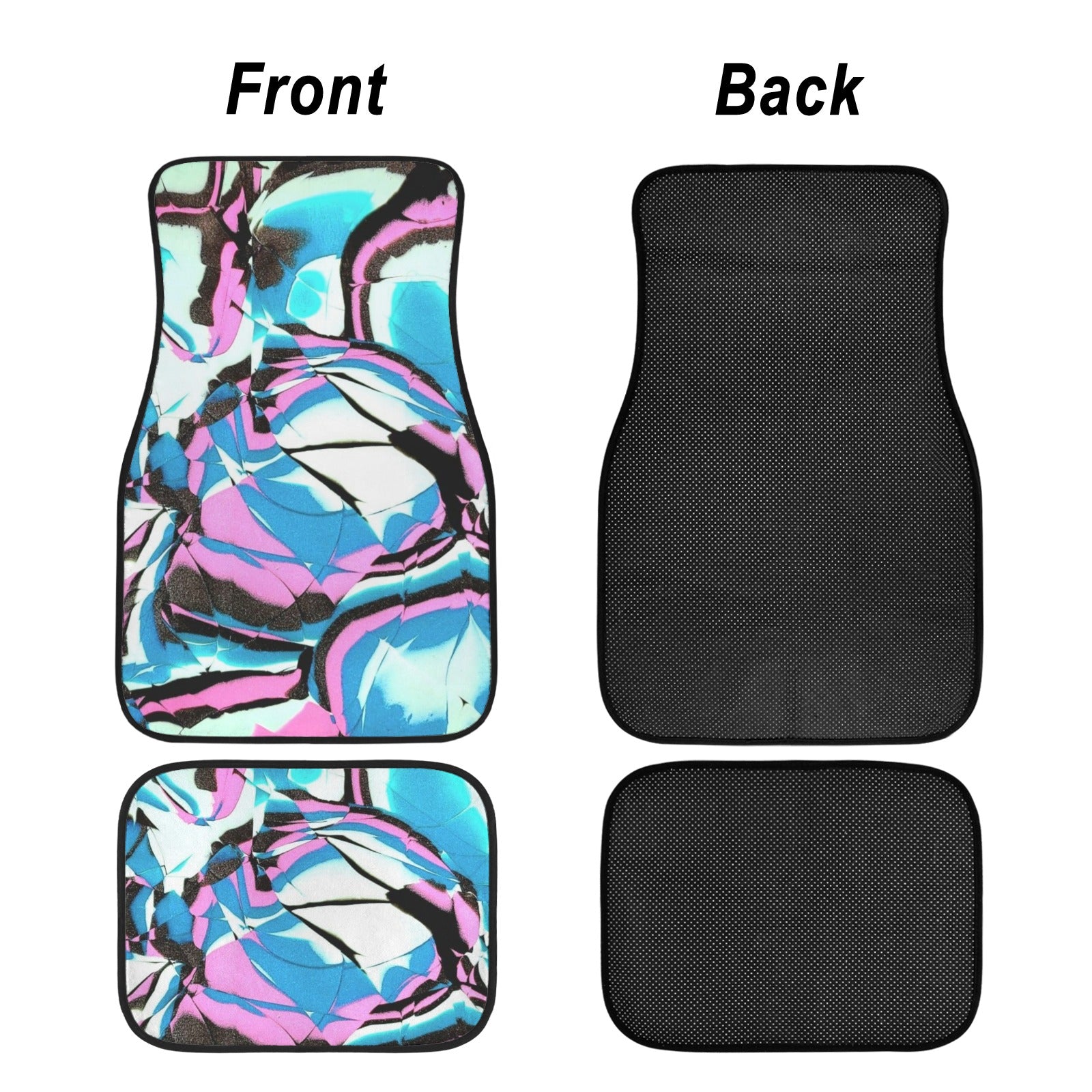 Glow Party 4-Piece Car Floor Mats