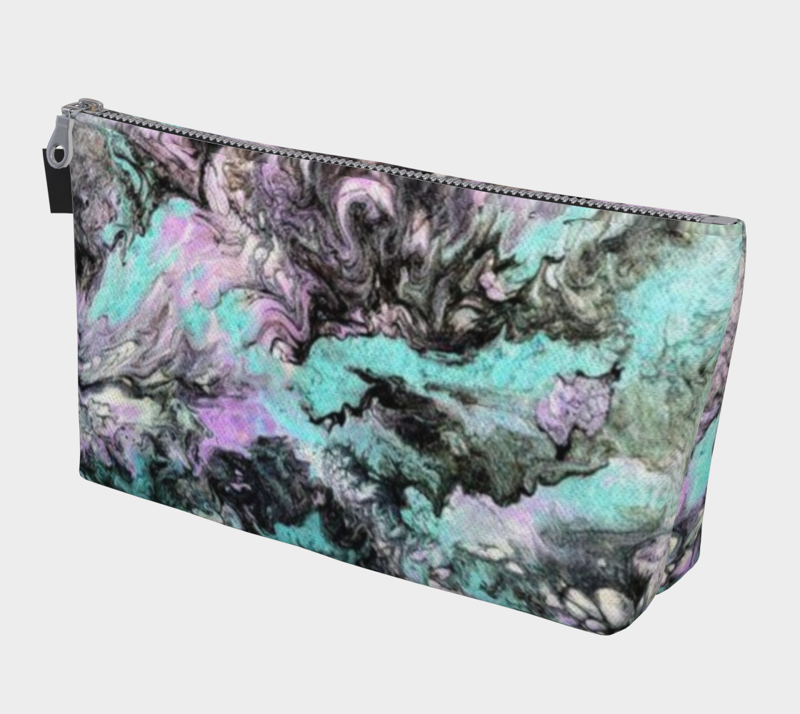 Turquoise Splash- Makeup Bag