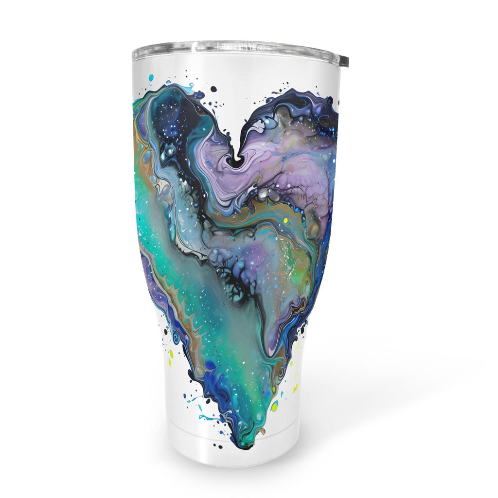 Fluid Art Heart - 30oz Fat Tumbler