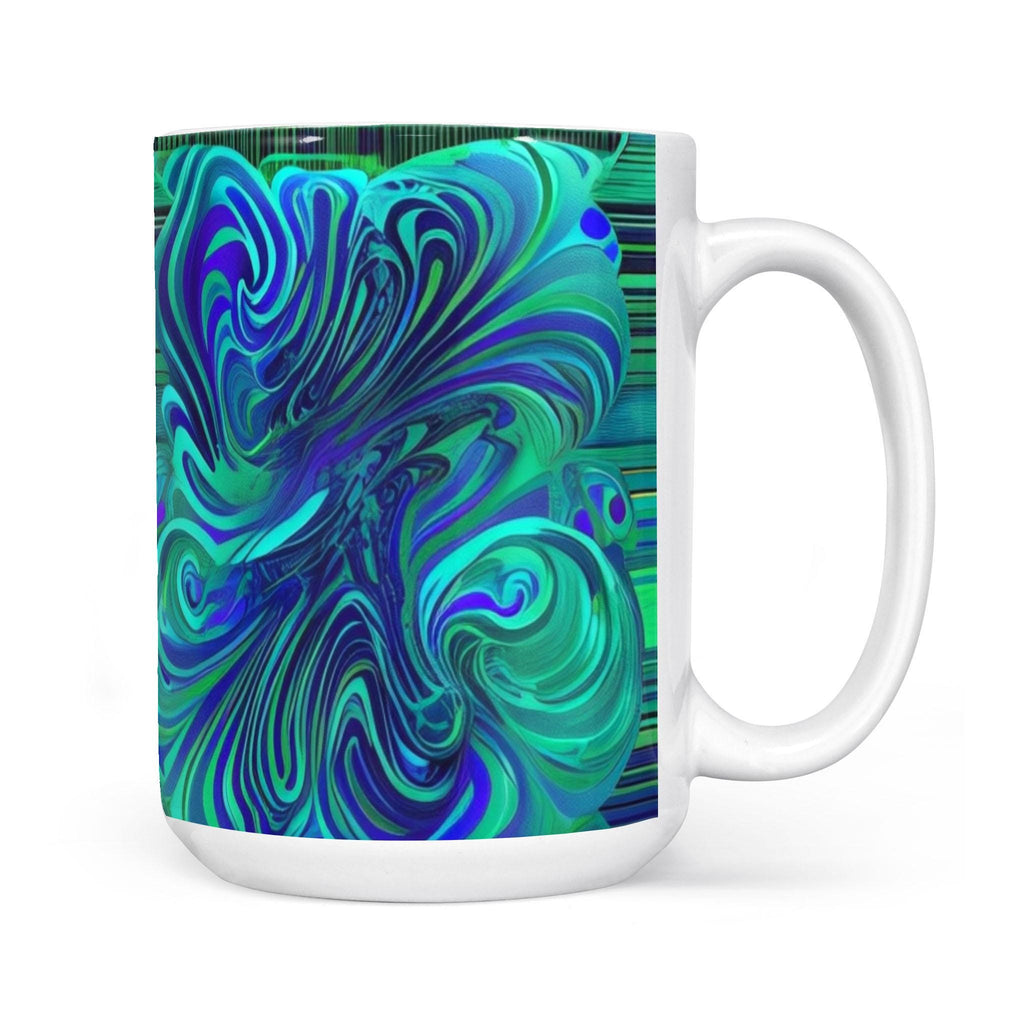 Dreamy Spirals - White Edge-to-Edge Mug (New)