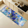 Royal Blue Garden PVC Anti-Fatigue Kitchen Mat 71x24inch