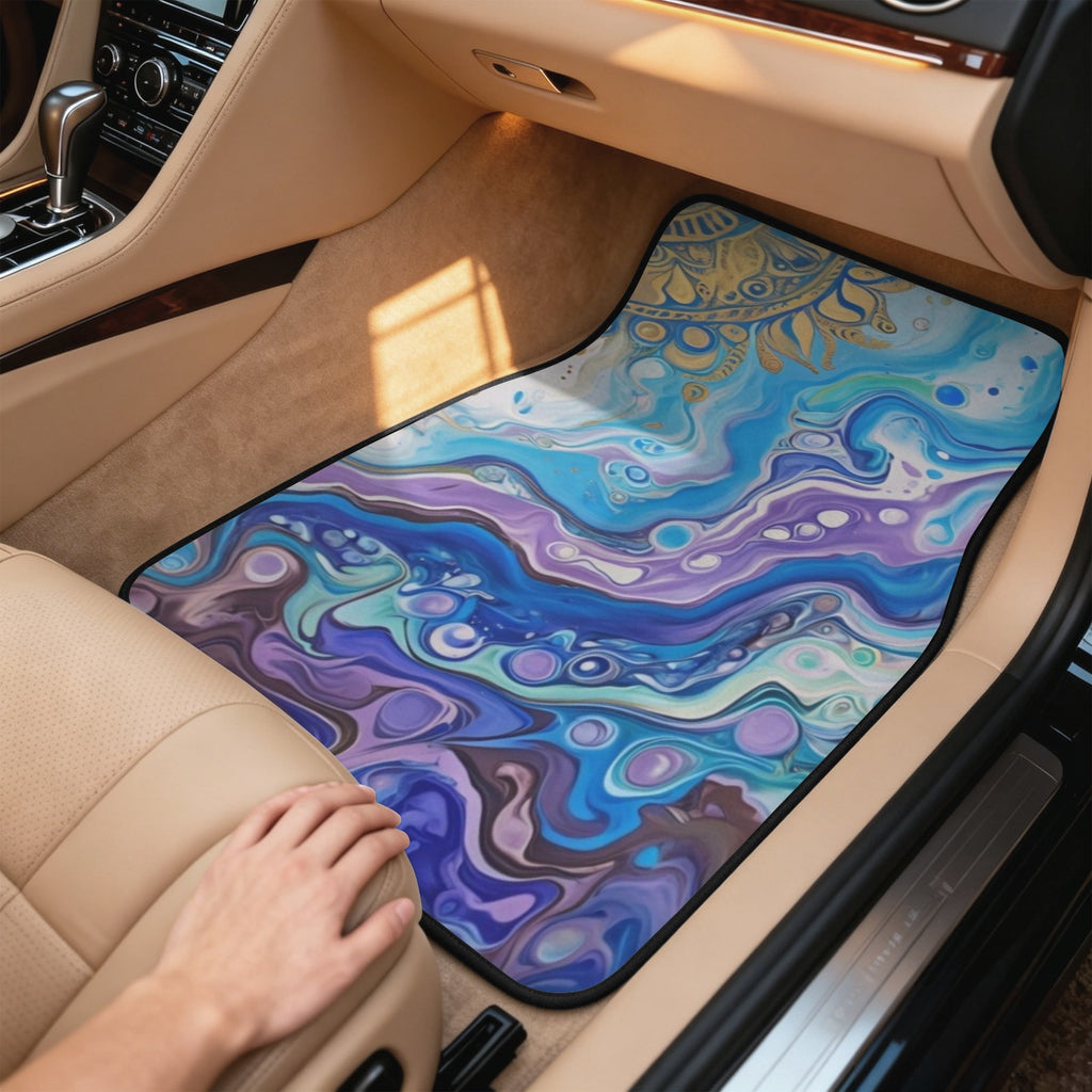 Mandala Sun 4-Piece Car Floor Mats