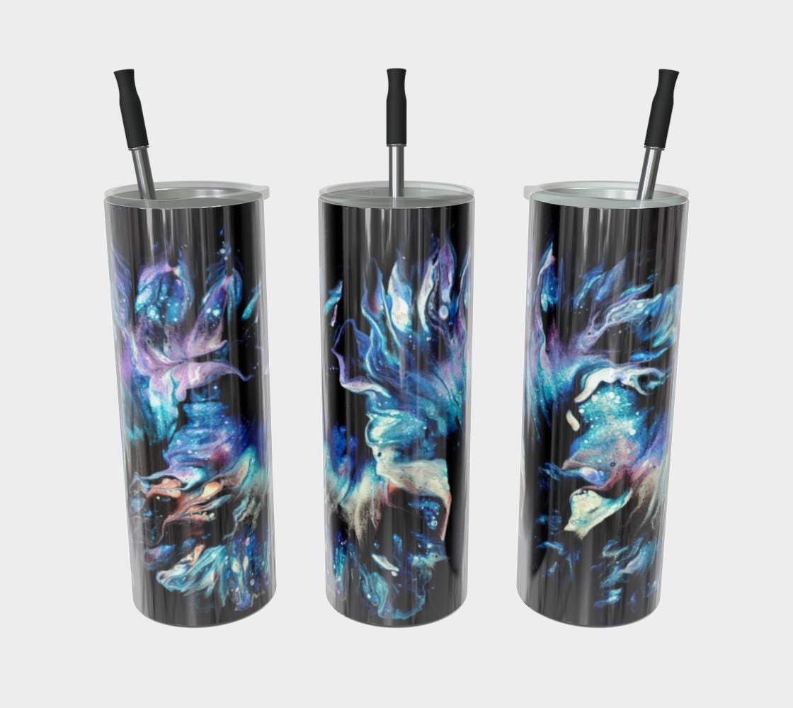 Teal Delight Stainless Steel Tumbler