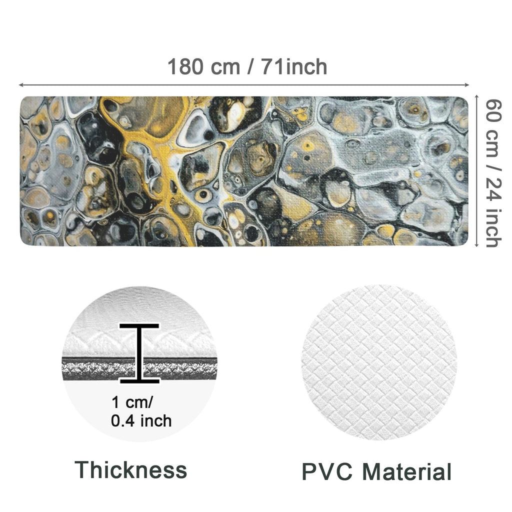 Stone Art PVC Anti-Fatigue Kitchen Mat 71x24inch