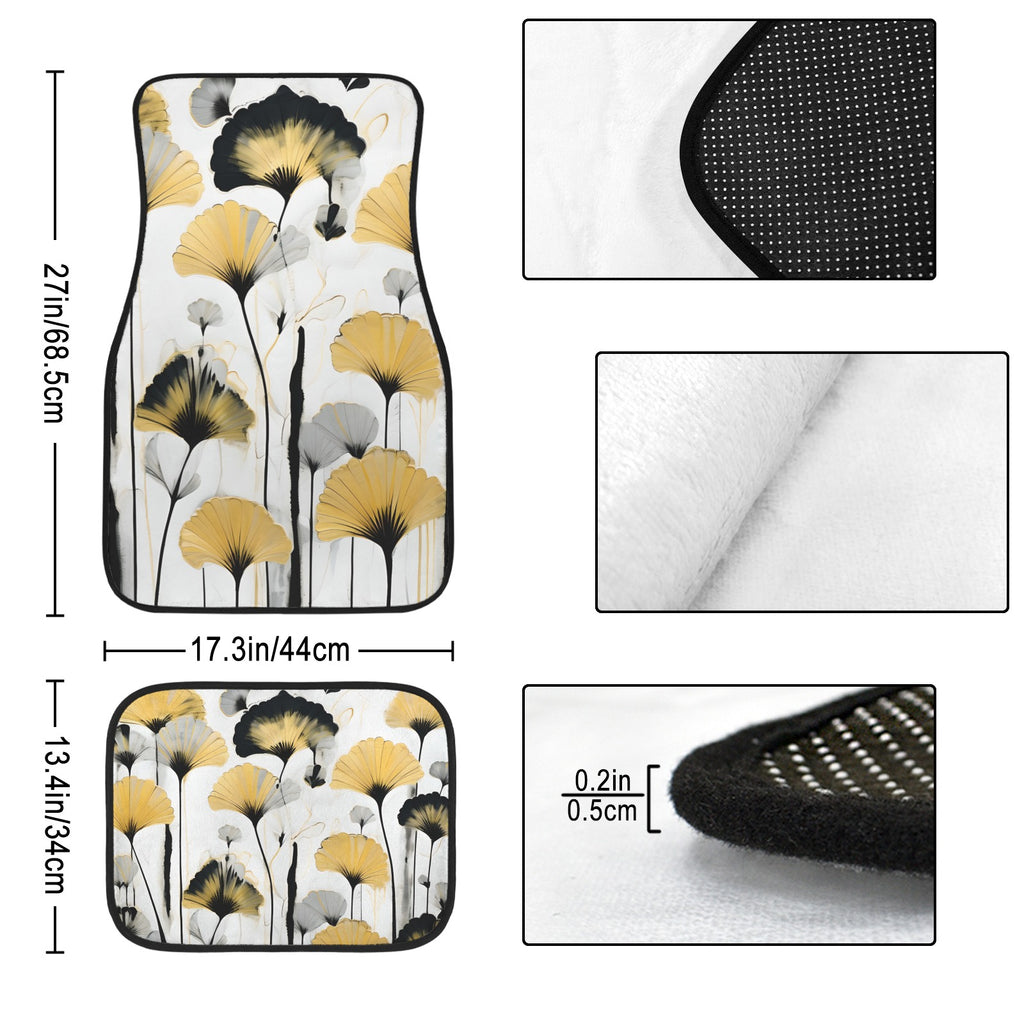 Golden Ginkgo 4-Piece Car Floor Mats
