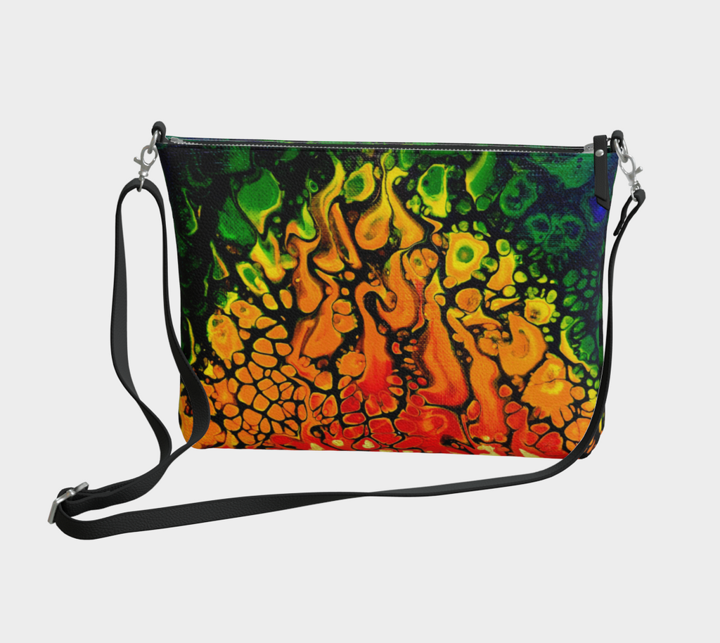 Fire - Vegan Leather Crossbody Purse