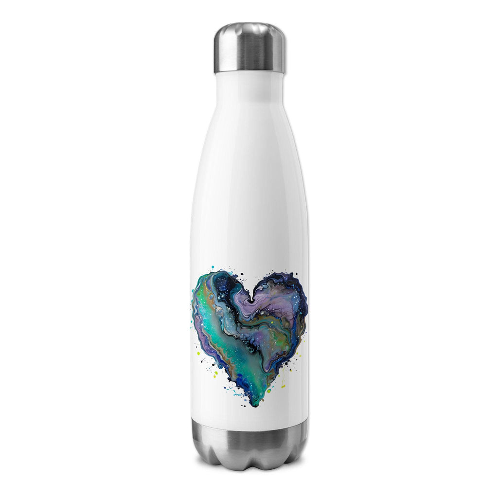 Fluid Art Heart - Insulated Water Bottle